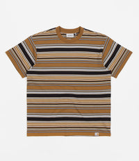 Carhartt Lafferty T-Shirt - Lafferty Stripe / Hamilton Brown