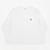 Carhartt Long Sleeve Pocket T-Shirt - White thumbnail