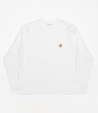 Carhartt Long Sleeve Pocket T-Shirt - White