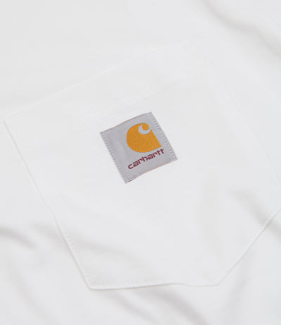 Carhartt Long Sleeve Pocket T-Shirt - White