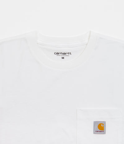 Carhartt Long Sleeve Pocket T-Shirt - White