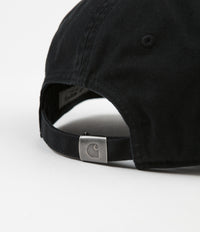 Carhartt WIP Madison Logo Cap - Black / Wax - One Size