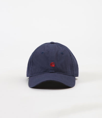 Carhartt Madison Logo Cap - Blue / Blast Red