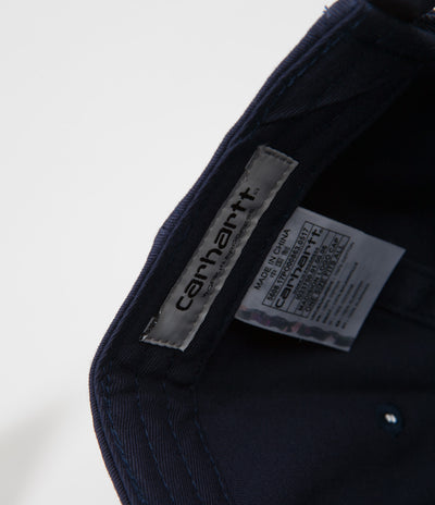 Carhartt Madison Logo Cap - Blue / Blast Red