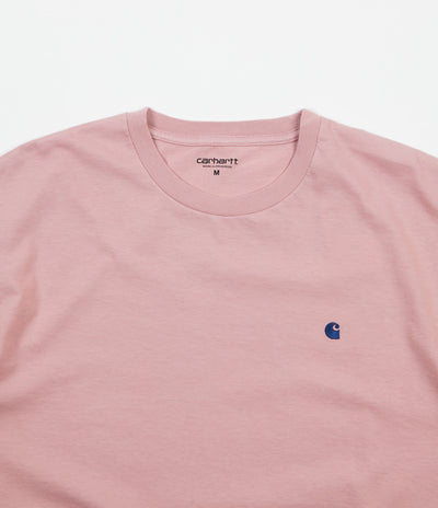 Carhartt Madison T-Shirt - Soft Rose / Sapphire