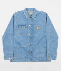 Carhartt Michigan Chore Coat - Blue Stone Bleached