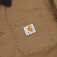 Carhartt Michigan Chore Coat - Hamilton Brown Rinsed thumbnail