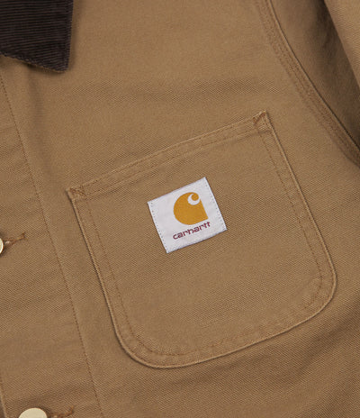 Carhartt Michigan Chore Coat - Hamilton Brown Rinsed