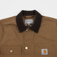 Carhartt Michigan Chore Coat - Hamilton Brown Rinsed thumbnail