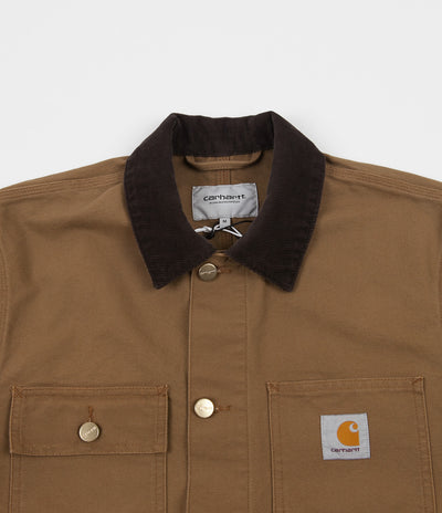 Carhartt Michigan Chore Coat - Hamilton Brown Rinsed