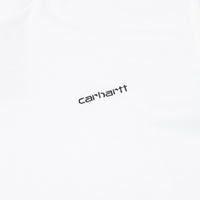 Carhartt Mockneck Script Embroidery Long Sleeve T-Shirt - White / Black thumbnail