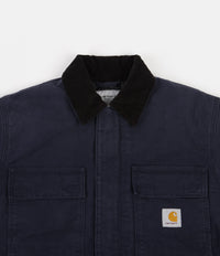 Carhartt WIP OG arctic jacket in black/navy mix