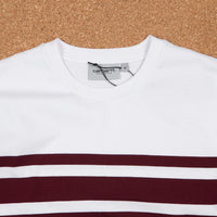 Carhartt Orlando Stripe T-Shirt - White / Chianti thumbnail