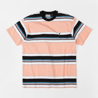 Carhartt Ozark Stripe T-Shirt - Peach / Black thumbnail