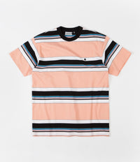 Carhartt Ozark Stripe T-Shirt - Peach / Black