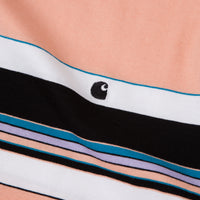 Carhartt Ozark Stripe T-Shirt - Peach / Black thumbnail