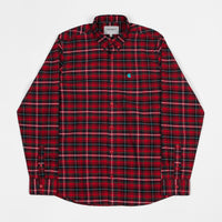 Carhartt Patton Check Shirt - Blast Red / Soft Teal thumbnail