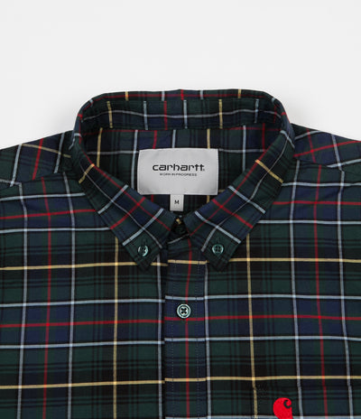 Carhartt Patton Check Shirt - Cedar / Red