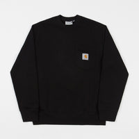 Carhartt Pocket Crewneck Sweatshirt - Black thumbnail