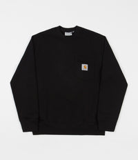 Carhartt Pocket Crewneck Sweatshirt - Black