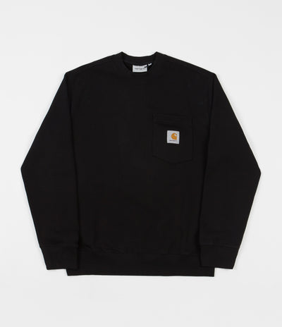 Carhartt Pocket Crewneck Sweatshirt - Black