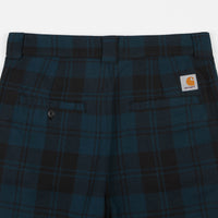 Carhartt Pulford Check Pants - Duck Blue thumbnail