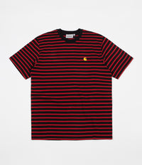 Carhartt Robie T-Shirt - Black / Blast Red / Quince