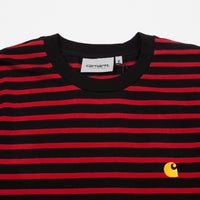 Carhartt Robie T-Shirt - Black / Blast Red / Quince thumbnail