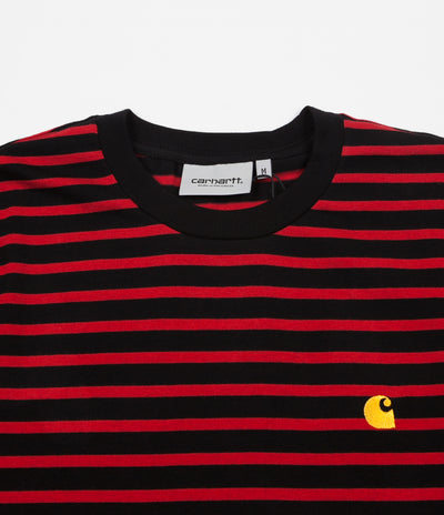 Carhartt Robie T-Shirt - Black / Blast Red / Quince