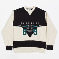 Carhartt Santa Fe Crewneck Sweatshirt - Black / Natural thumbnail