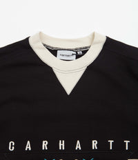 Carhartt Santa Fe Crewneck Sweatshirt - Black / Natural | Flatspot