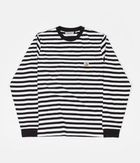 Carhartt Scotty Pocket Long Sleeve T-Shirt - Scotty Stripe / Black / White