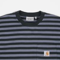 Carhartt Scotty Pocket Long Sleeve T-Shirt - Scotty Stripe / Frasier / Icesheet thumbnail