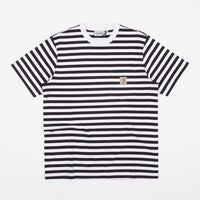 Carhartt Scotty Pocket T-Shirt - Scotty Stripe / Dark Navy / White thumbnail