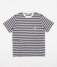 Carhartt Scotty Pocket T-Shirt - Scotty Stripe / Dark Navy / White