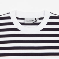 Carhartt Scotty Pocket T-Shirt - Scotty Stripe / Dark Navy / White thumbnail