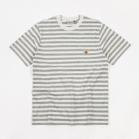 Carhartt Scotty Pocket T-Shirt - Scotty Stripe / White Heather / Grey Heather thumbnail