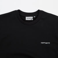 Carhartt Script Embroidery Crewneck Sweatshirt - Black / Wax thumbnail