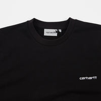 Carhartt Script Embroidery Crewneck Sweatshirt - Black / White thumbnail