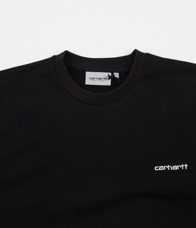 Carhartt Script Embroidery Crewneck Sweatshirt - Black / White