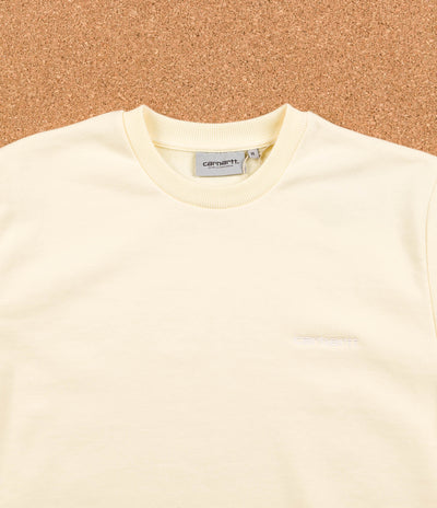 Carhartt Script Embroidery Crewneck Sweatshirt - Lion / White