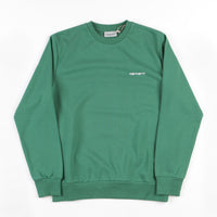 Carhartt Script Embroidery Crewneck Sweatshirt - Mojito / White thumbnail