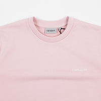 Carhartt Script Embroidery Crewneck Sweatshirt - Sandy Rose / Wax thumbnail