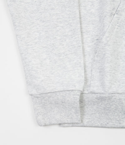 Carhartt Script Embroidery Hoodie - Ash Heather / White