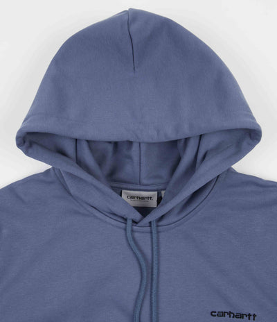 Carhartt Script Embroidery Hoodie - Icesheet / Black