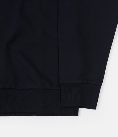 Carhartt Script Embroidery Sweatshirt - Dark Navy / White