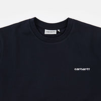 Carhartt Script Embroidery Sweatshirt - Dark Navy / White thumbnail