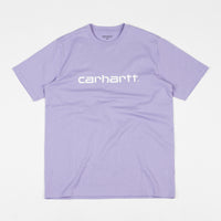 Carhartt Script T-Shirt - Soft Lavender / White thumbnail