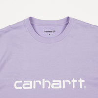 Carhartt Script T-Shirt - Soft Lavender / White thumbnail