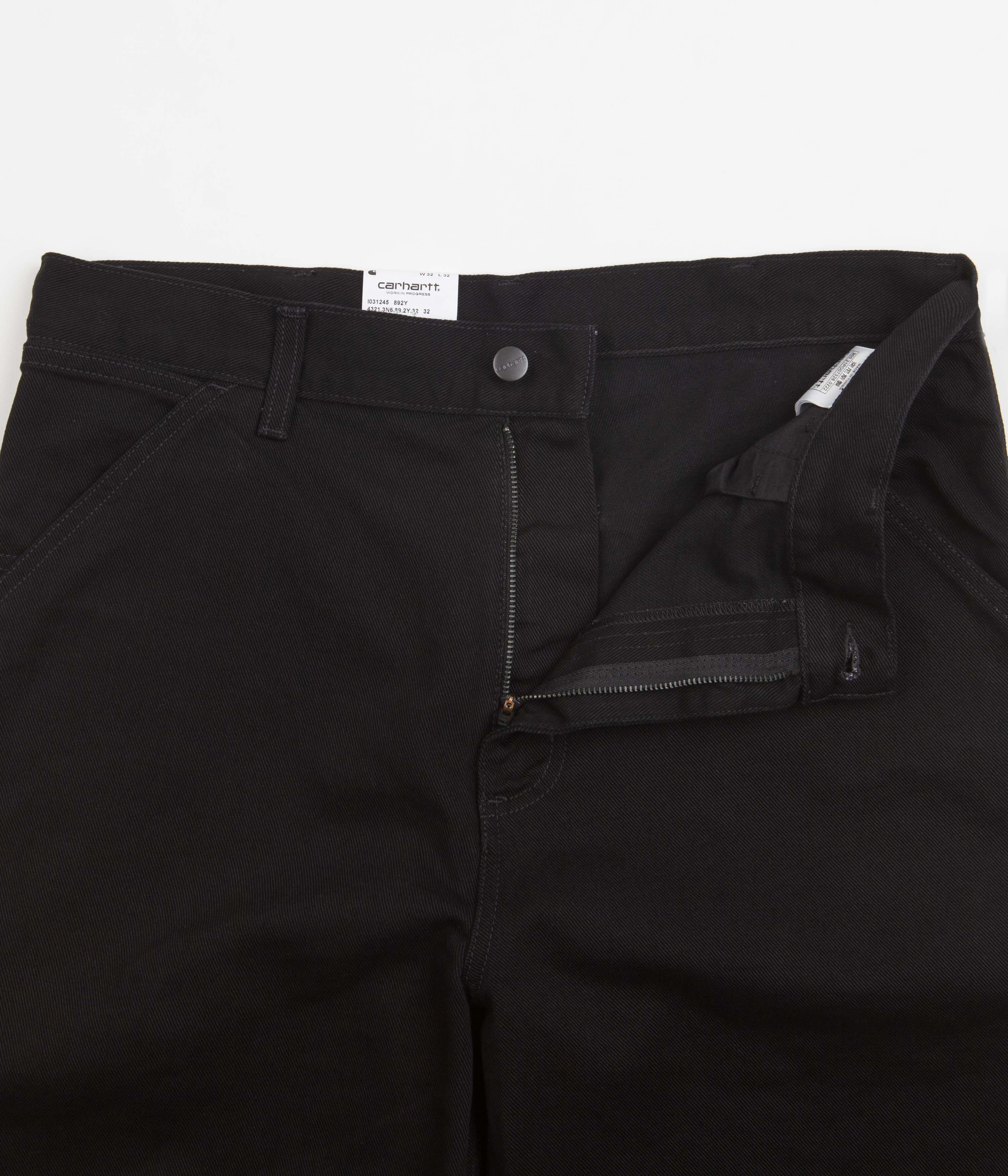 Carhartt Single Knee Denim Pants - Washed Black | Flatspot